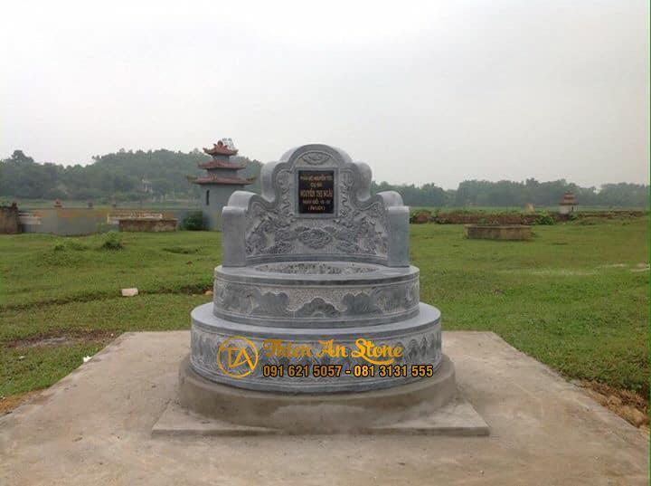 Mẫu Mộ Tròn Xây Đá MT10 - Đá Mỹ Nghệ Thiên An