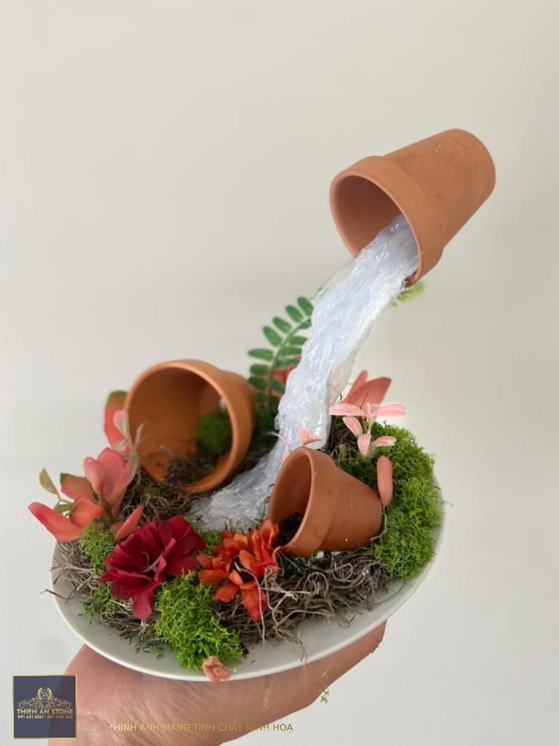 Floating Vase Garden Mini Garden Waterfalls Natural Sculpture - Etsy