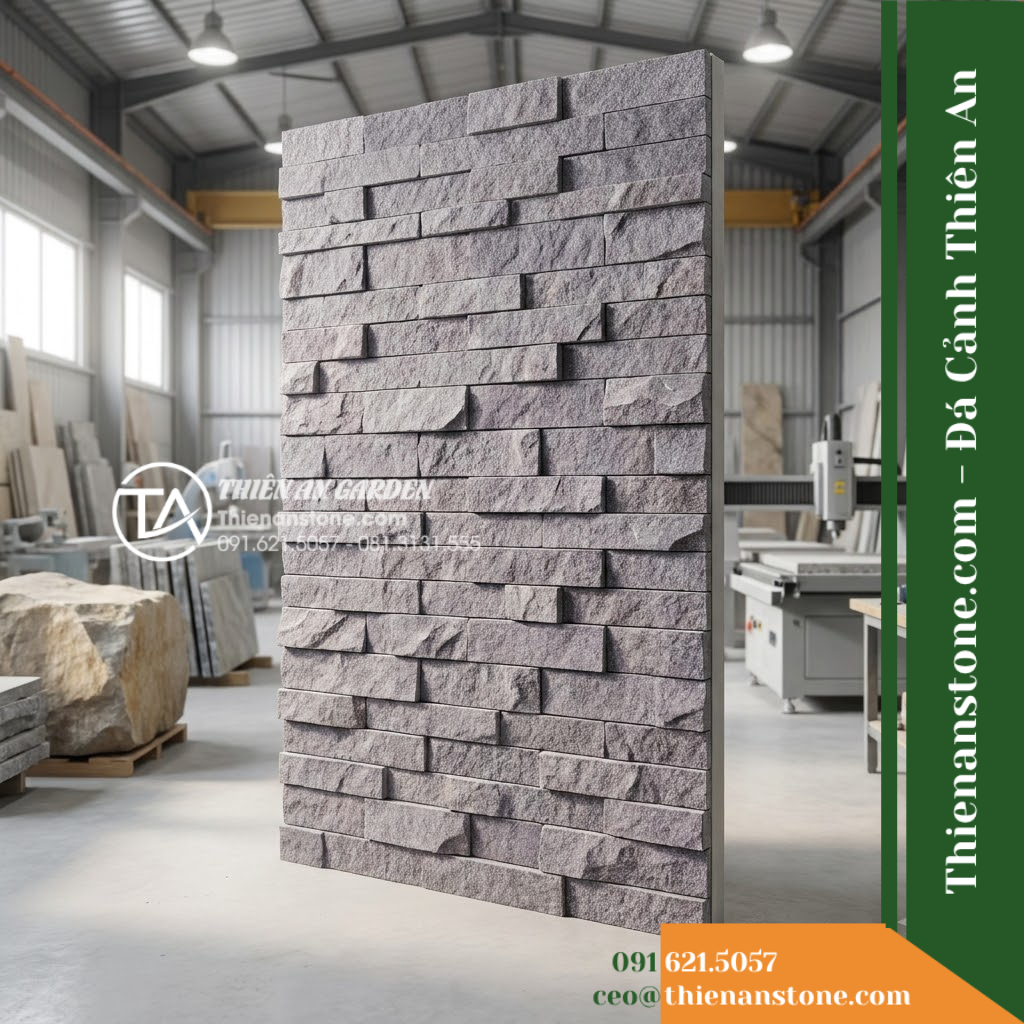Đá ghép tím Khánh Hòa | Granite tím Khánh Hòa | 10×50 cm
