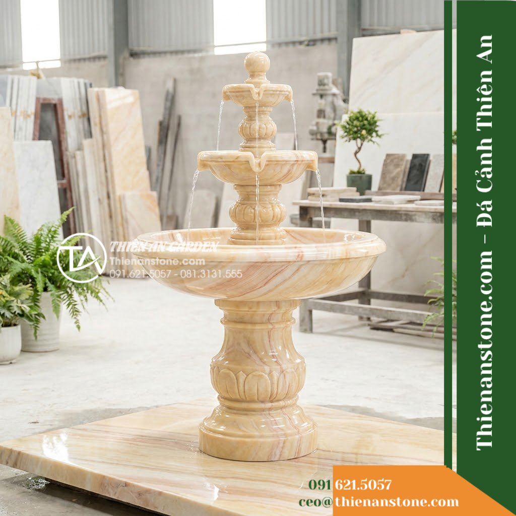 Đài Phun Nước Đá Mỹ Nghệ