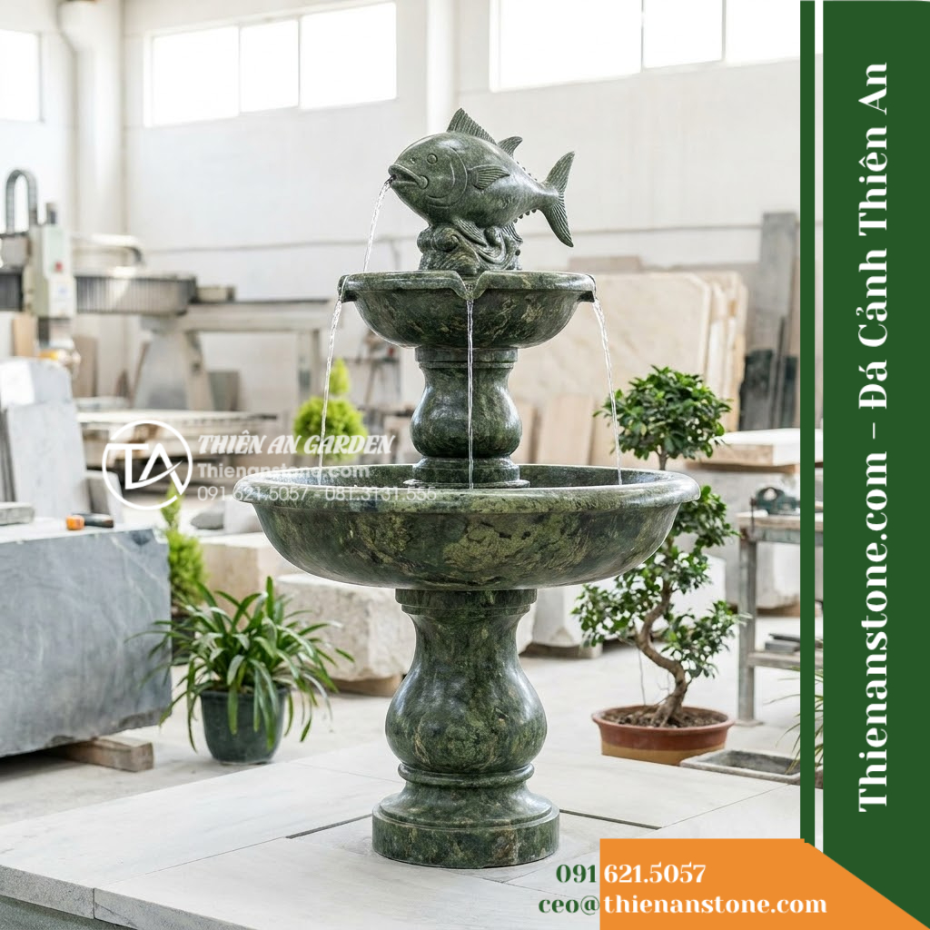 Đài Phun Tượng Cá Ngừ Phun Nước, Bát D1.1m Cao 1.7m