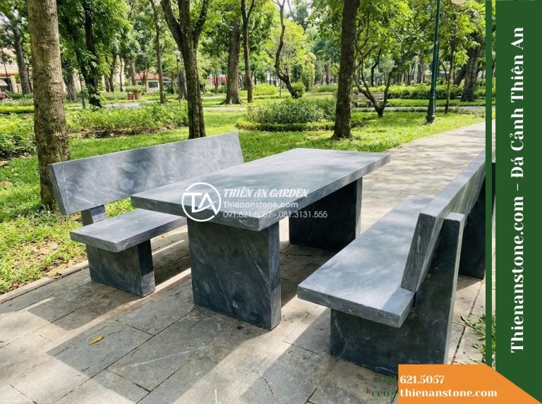 Ghế Đá Công Viên Có Tựa