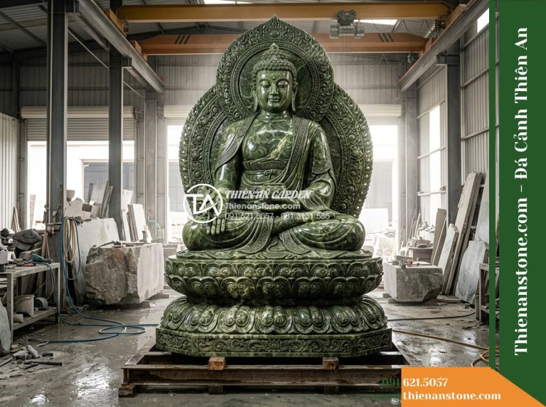Tượng Phật Dược Sư Bằng Đá