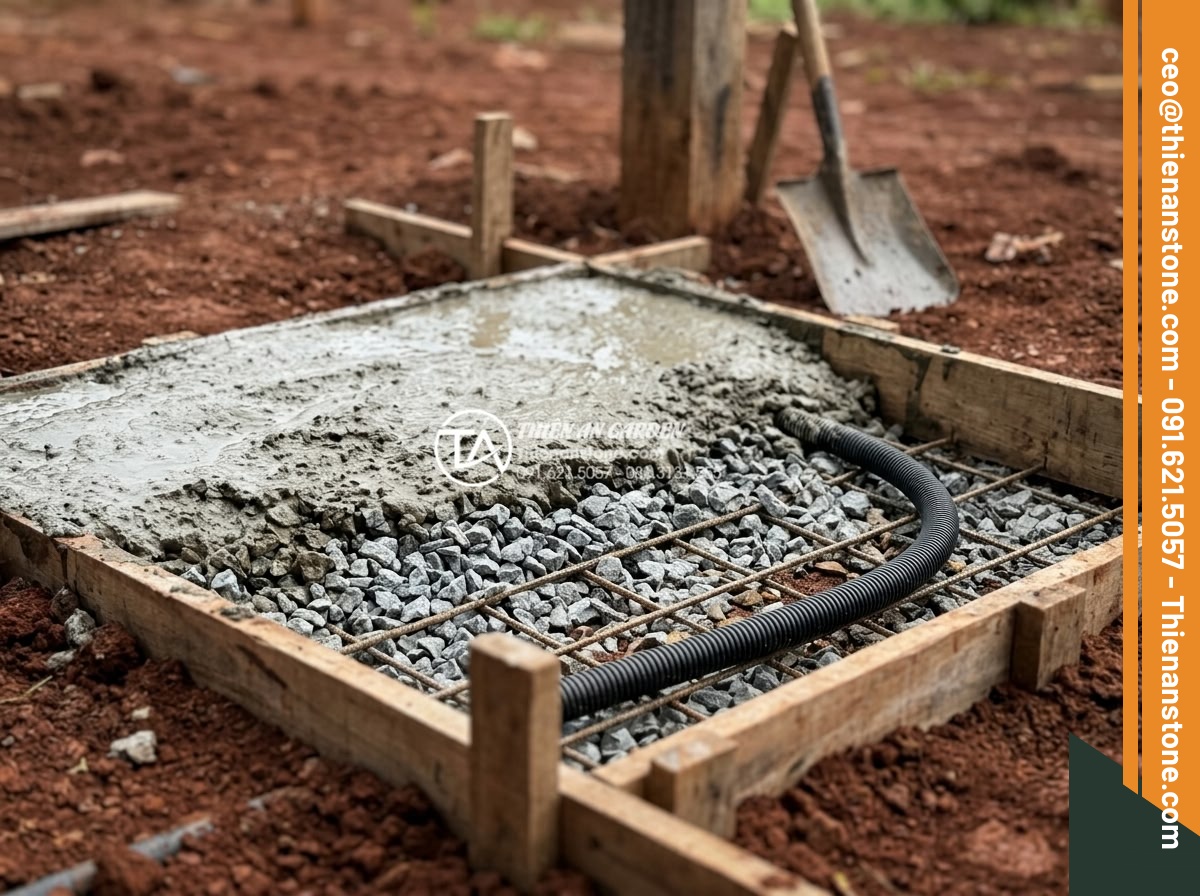 Review 5 bộ tiểu cảnh chú tiểu bán chạy nhất trên thị trường hiện nay - Step-by-step professional installation process of a stone little monk garden sce