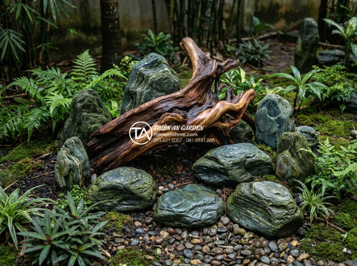 Tại sao gỗ lũa bị đen? Cách khắc phục và phục hồi màu tự nhiên - Hình 14 Tại sao gỗ lũa bị đen? Cách khắc phục và phục hồi màu tự nhiên - Fully restored natural color driftwood after deep recovery treatment displayed b