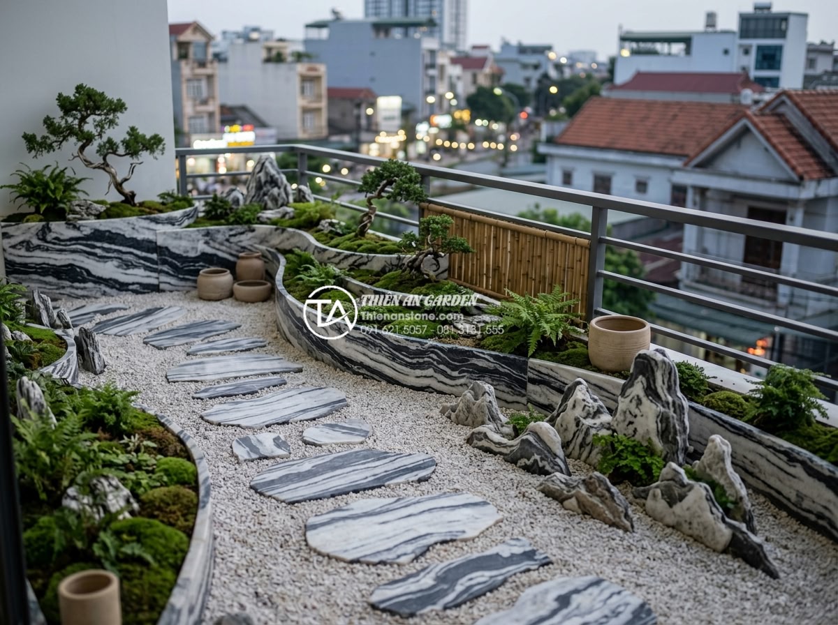 Cách tính toán trọng lượng đá trang trí để đảm bảo an toàn kết cấu ban công - Creative design concepts for safe and beautiful stone balcony landscapes with ar