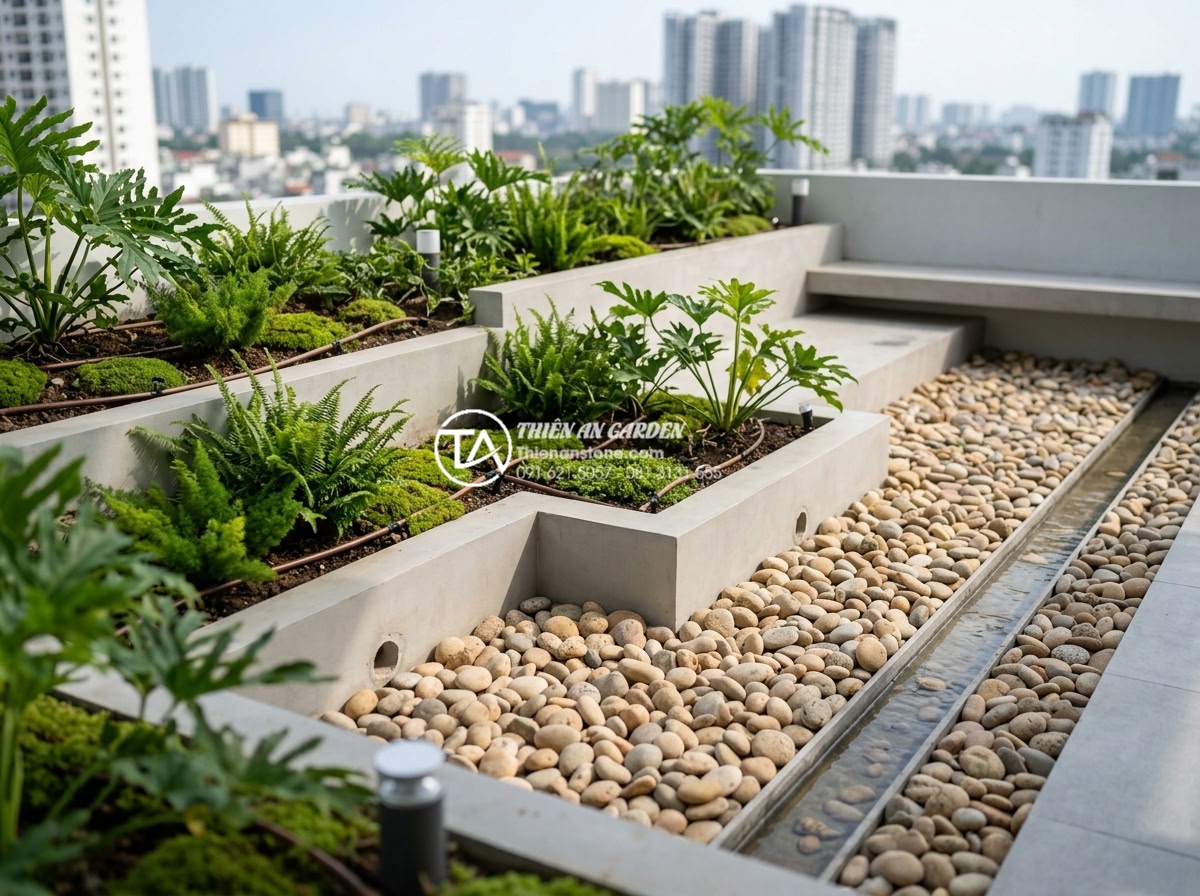 Quy trình chống thấm sân thượng triệt để trước khi làm tiểu cảnh nước - Hình 16 Quy trình chống thấm sân thượng triệt để trước khi làm tiểu cảnh nước - Long-term maintenance checklist and inspection for waterproofed terrace landscap