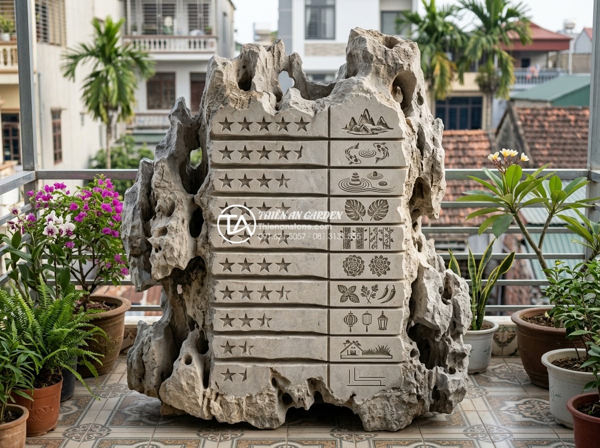 Review 10 đơn vị thiết kế thi công tiểu cảnh ban công uy tín nhất hiện nay - Comparison table visualization of top 10 balcony landscape companies with rating