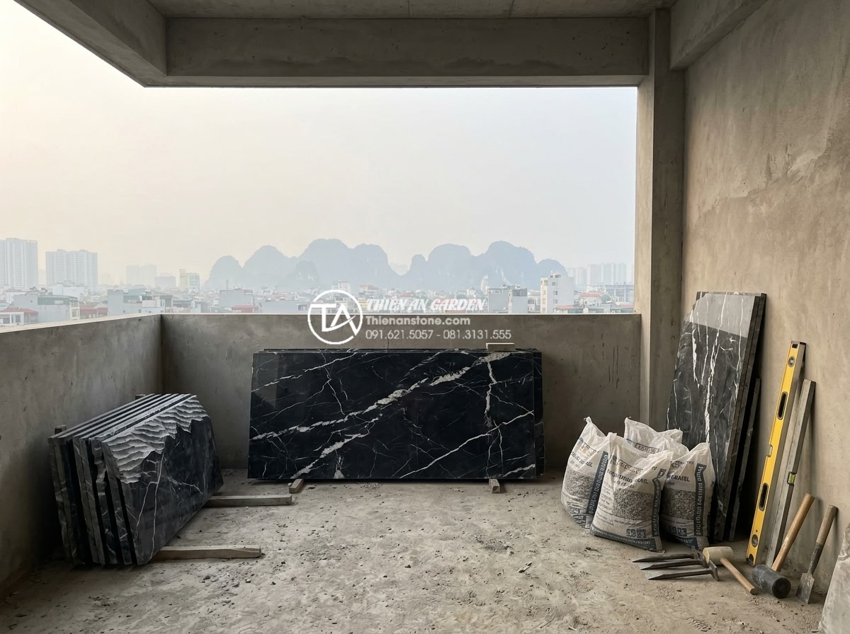 So sánh tiểu cảnh ban công khô và tiểu cảnh nước: Bạn nên chọn loại nào? - Step-by-step professional design and installation of dry stone balcony landscape