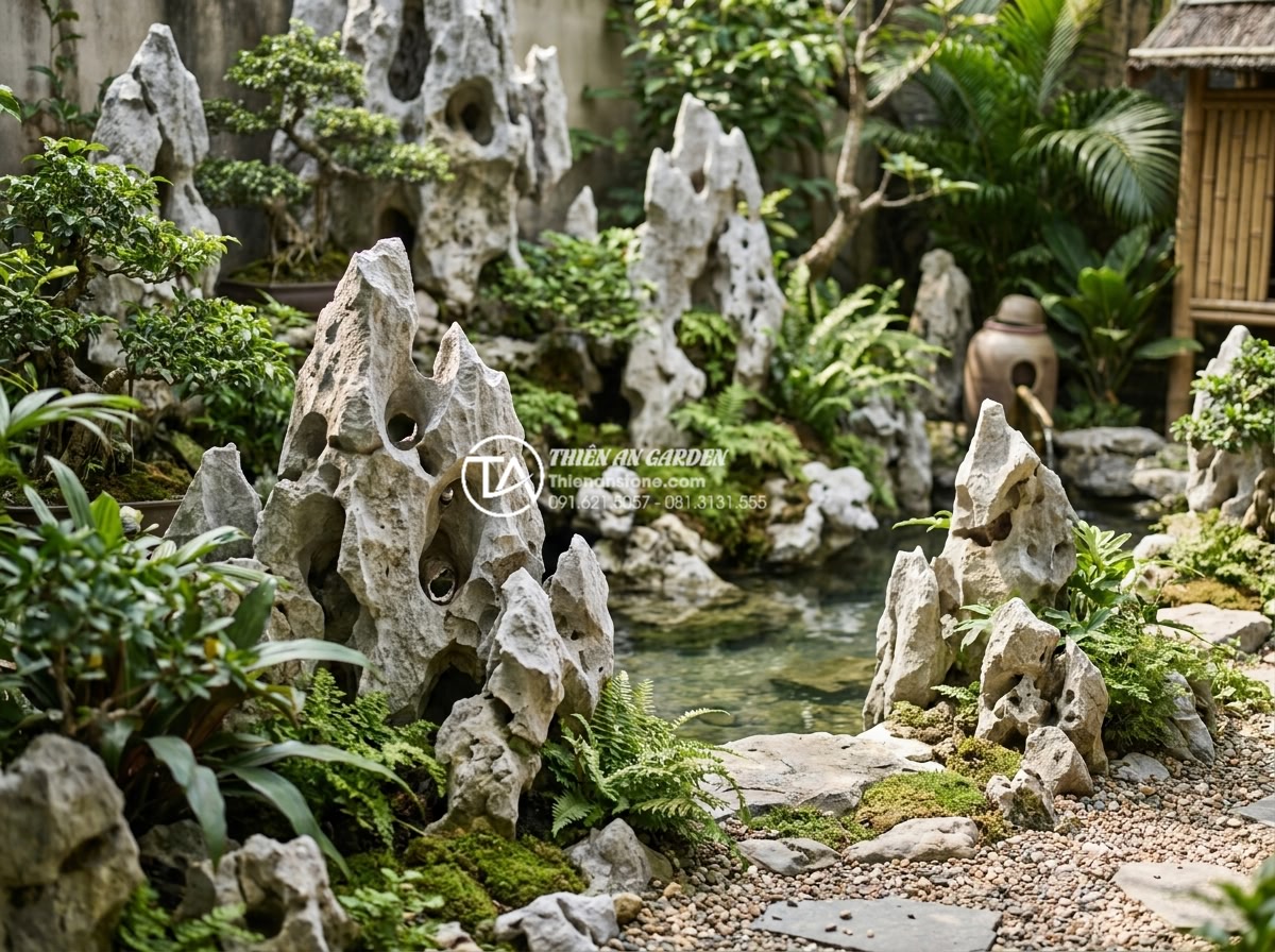 Tiểu cảnh góc sân sau nhà: Giải pháp mở rộng không gian thư giãn - Long-term beautiful maintained backyard corner landscape with pristine natural s