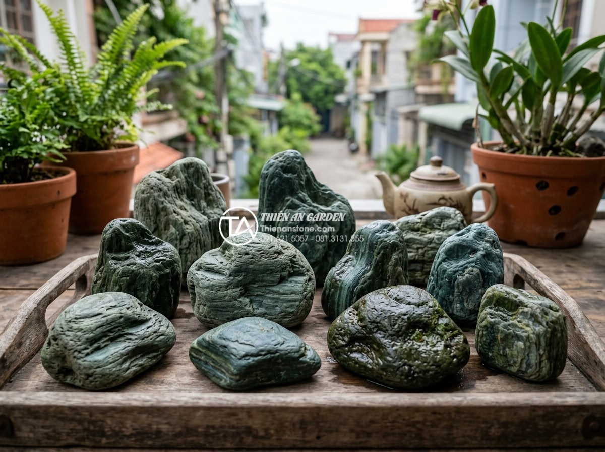 Ứng dụng đá thấm thủy trong thiết kế tiểu cảnh ban công nghệ thuật - Collection of popular water absorbing stones for artistic balcony miniature scen