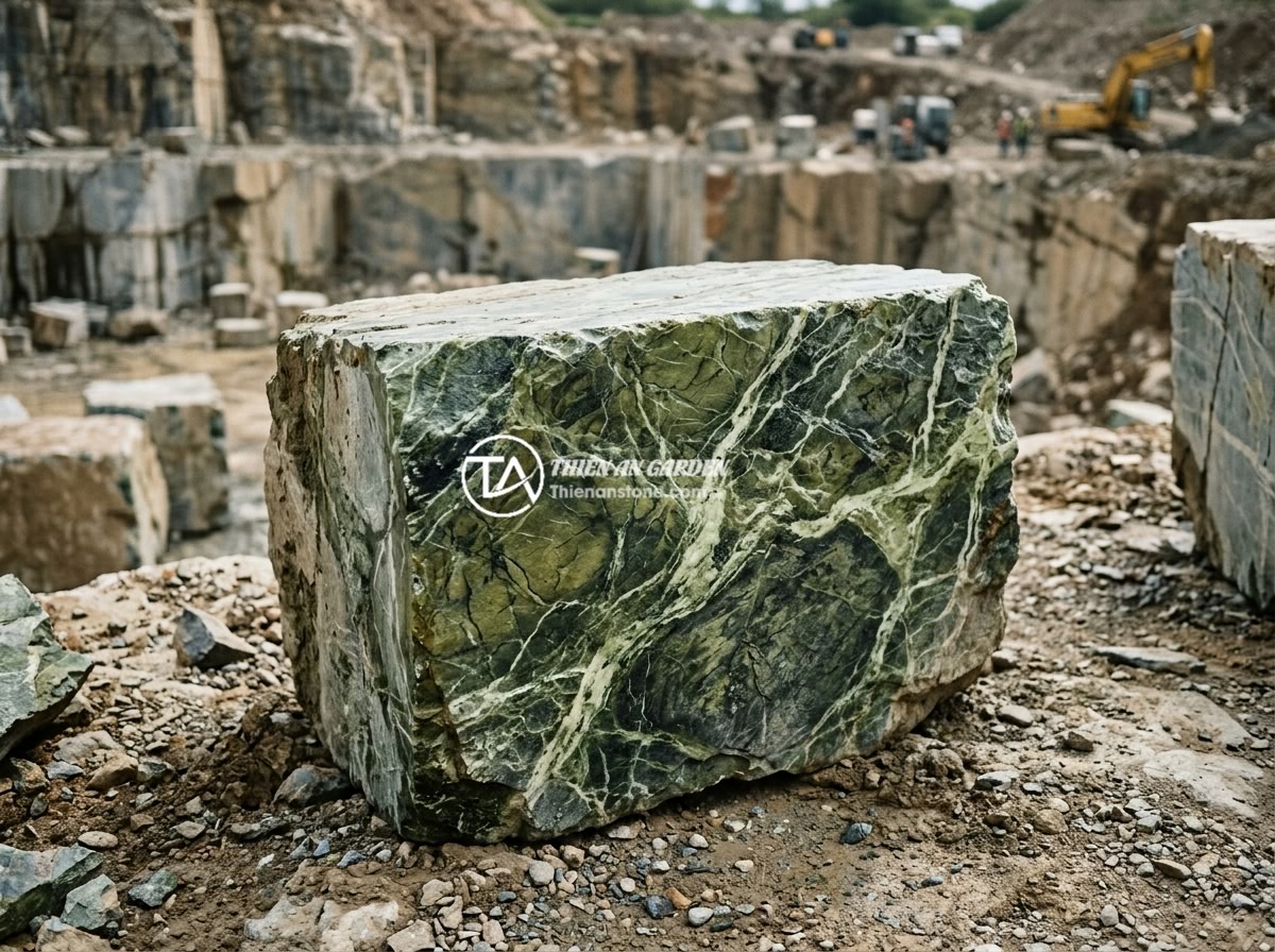 Bảng hiệu đá ngọc Serpentine