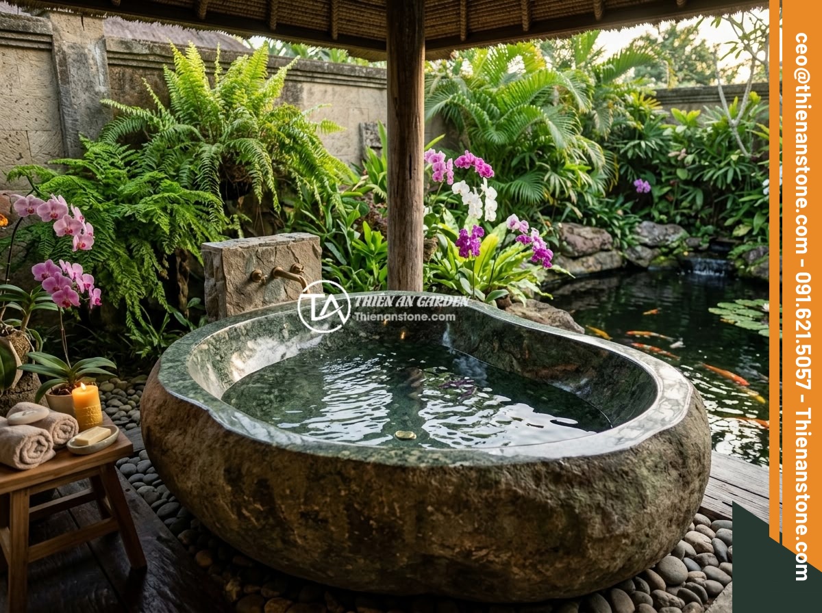 Bồn tắm đá cuội