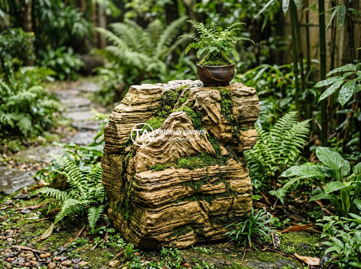 Đôn kê cây đá cổ thạch