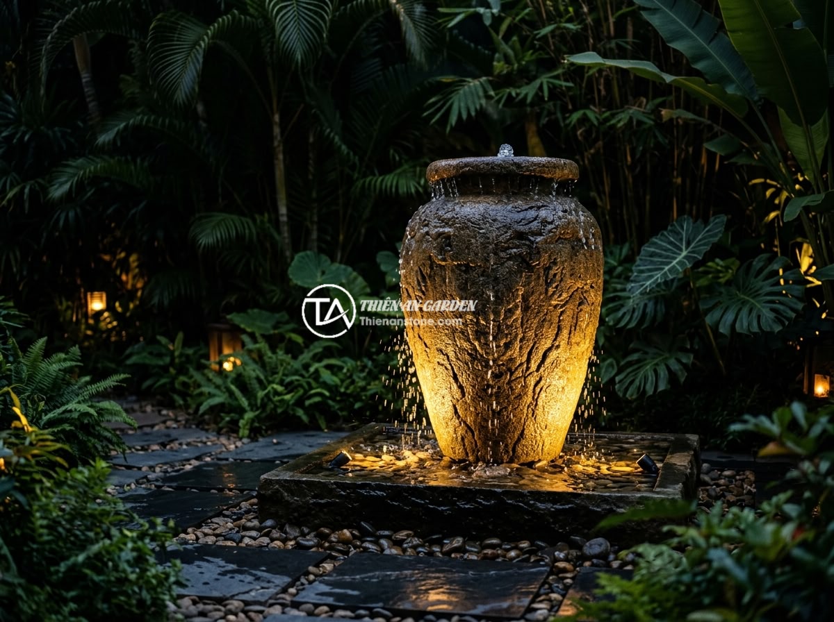 Lu nước tiểu cảnh đá sa thạch
