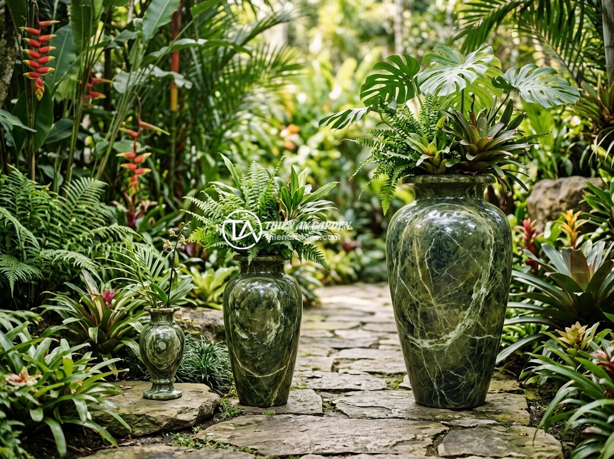 Lục bình đá ngọc Serpentine