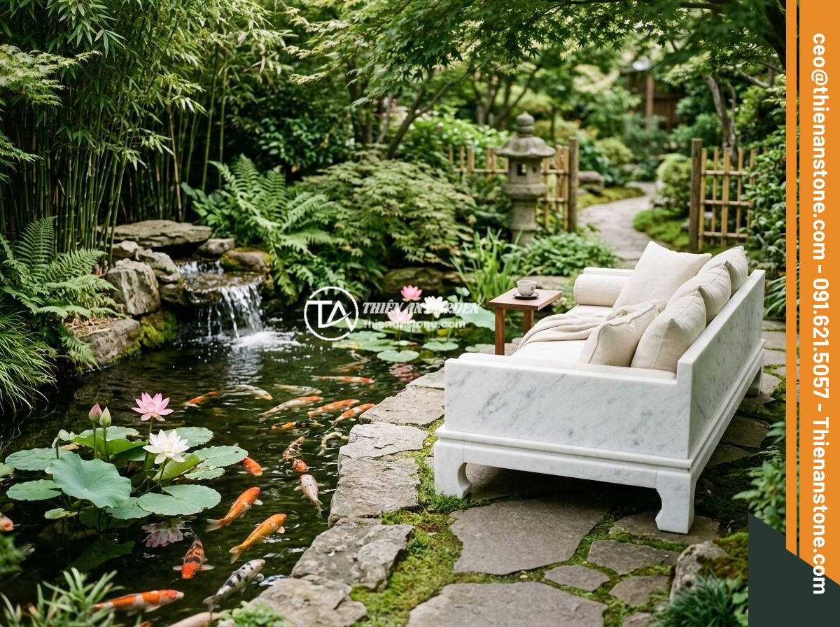 Sập đá cẩm thạch trắng