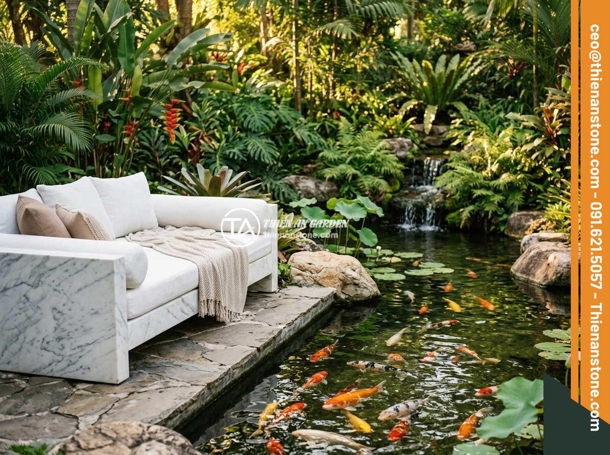 Sập đá cẩm thạch trắng
