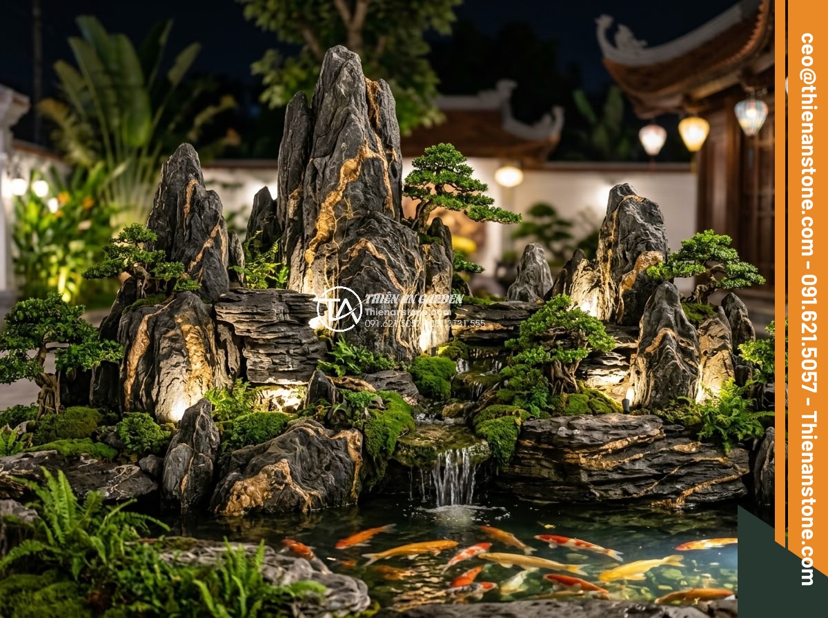 Khám Phá Các Mẫu Hòn Non Bộ Đá Cuội Tự Nhiên Đẹp Nhất - Stunning realistic photograph of the most beautiful natural pebble non-bo sample