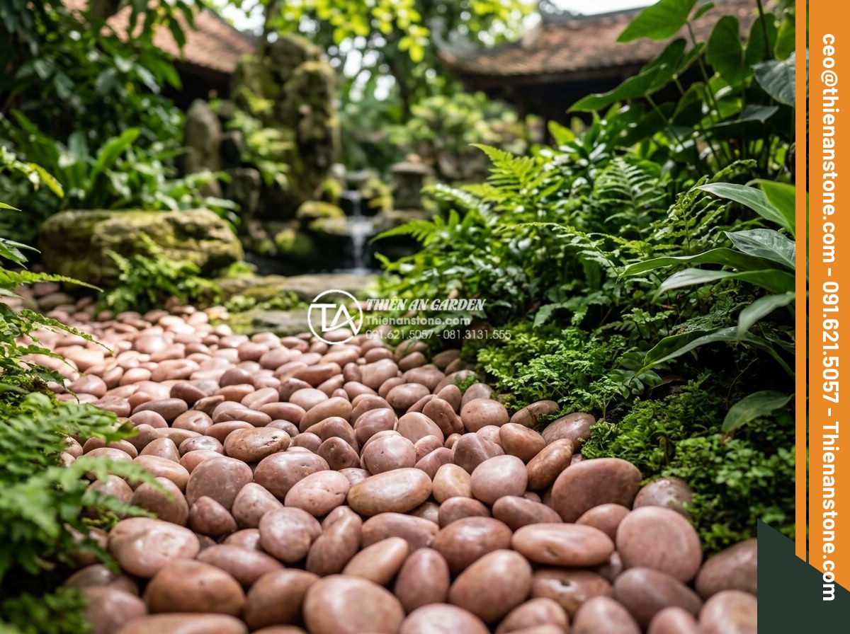 Sỏi Sân Vườn: Tổng Hợp Các Loại Sỏi Trang Trí Đẹp Nhất 2026 - Trendy 2026 decorative pebbles in pastel and vibrant colors for luxury garden de