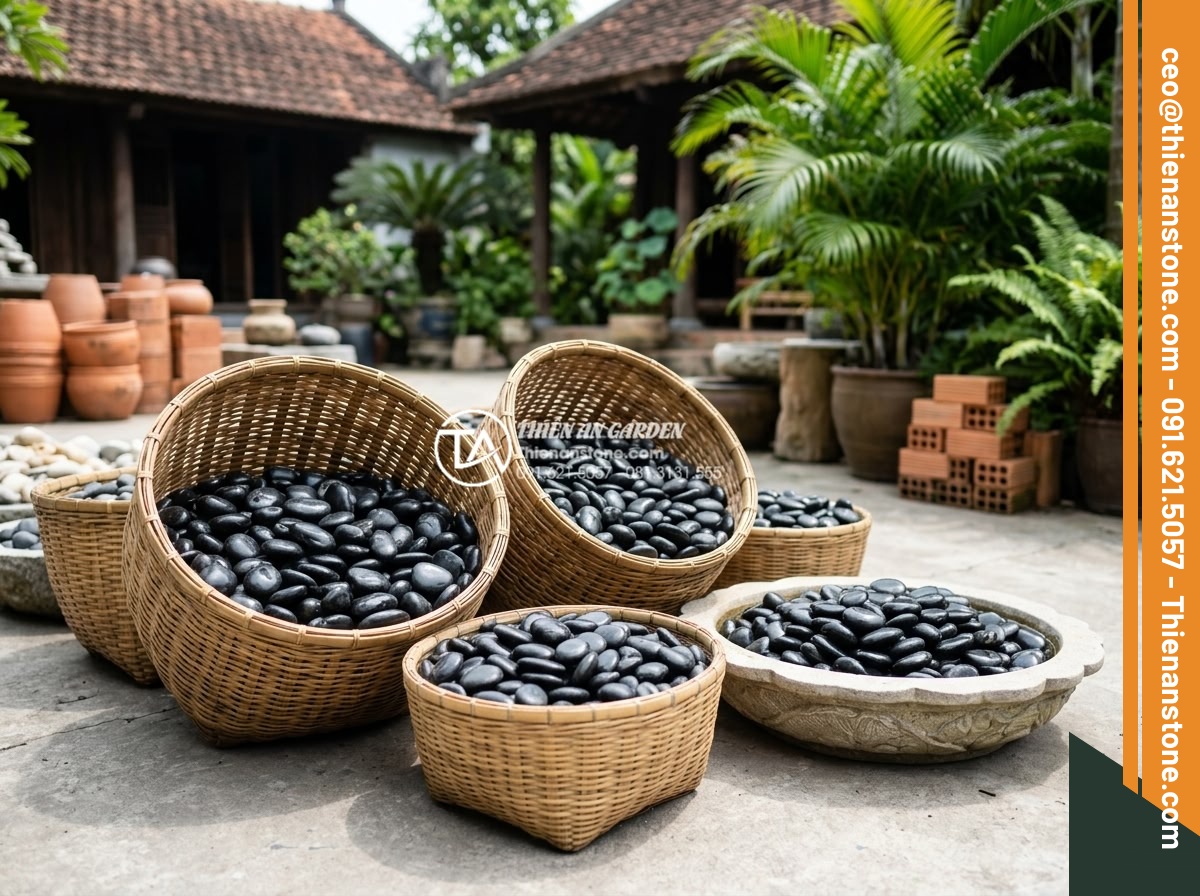 Sỏi Trang Trí Chậu Cây Cảnh: Công Dụng Và Cách Rải Đẹp - Hình 19 Sỏi Trang Trí Chậu Cây Cảnh: Công Dụng Và Cách Rải Đẹp - Professional display of high-quality decorative stones and gravel products from