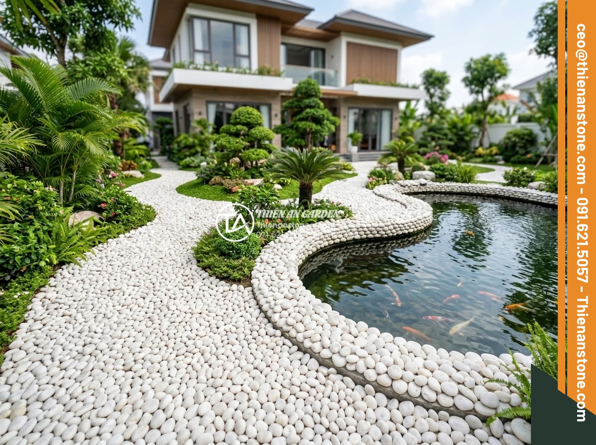 Top 5 Xu Hướng Sử Dụng Sỏi Đá Trang Trí Sân Vườn 2026 - Hình 10 Top 5 Xu Hướng Sử Dụng Sỏi Đá Trang Trí Sân Vườn 2026 - Professional team portrait of Đá Cảnh Thiên An experts standing proudly in front