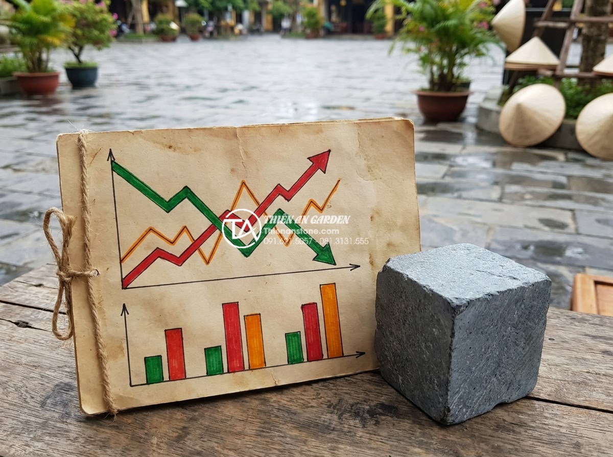 Báo giá đá cubic Thanh Hóa: Giải pháp tiết kiệm cho công trình công cộng - Detailed financial chart and graph showing 30-year lifecycle cost comparison bet