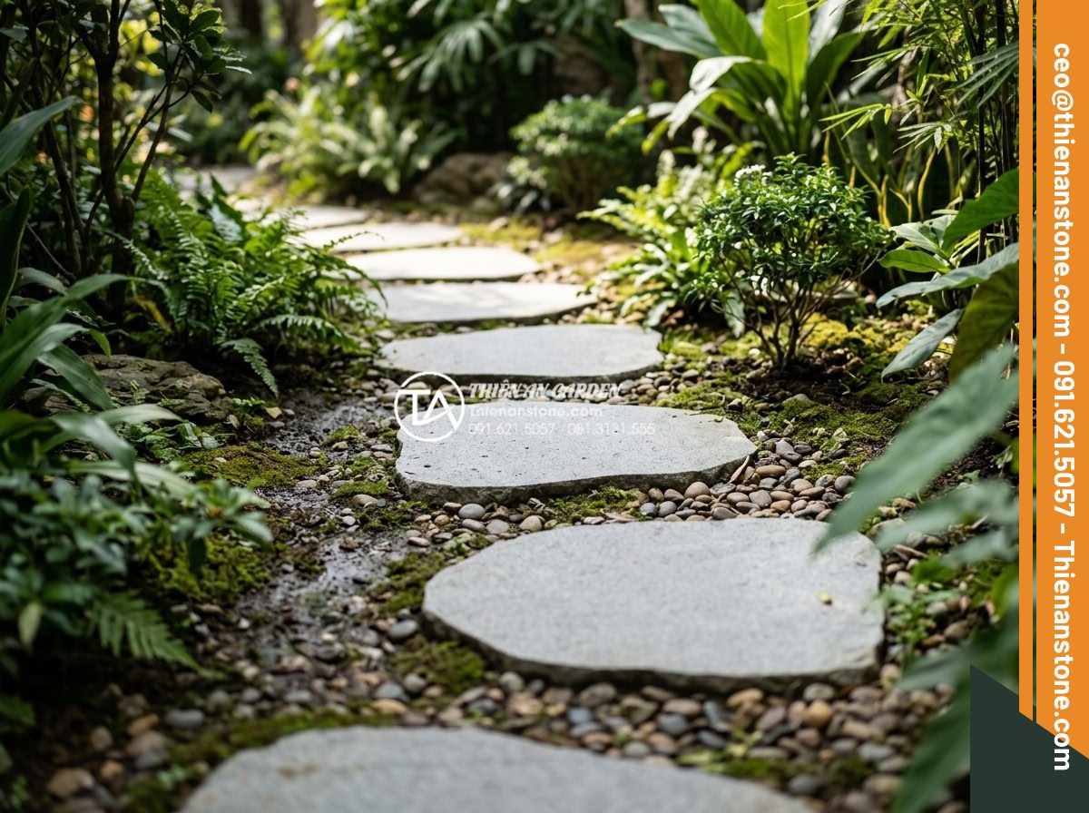 Đá bước dạo sa thạch: Lựa chọn màu sắc trang nhã cho lối đi - Hình 7 Đá bước dạo sa thạch: Lựa chọn màu sắc trang nhã cho lối đi - Variety of elegant sandstone stepping stone colors displayed side by side: beige