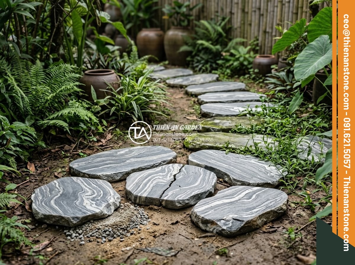 Dự toán chi phí vật tư đá dặm bước sân vườn cho diện tích 100m2 - Hình 17 Dự toán chi phí vật tư đá dặm bước sân vườn cho diện tích 100m2 - Important tips and warnings for purchasing and maintaining natural garden steppi
