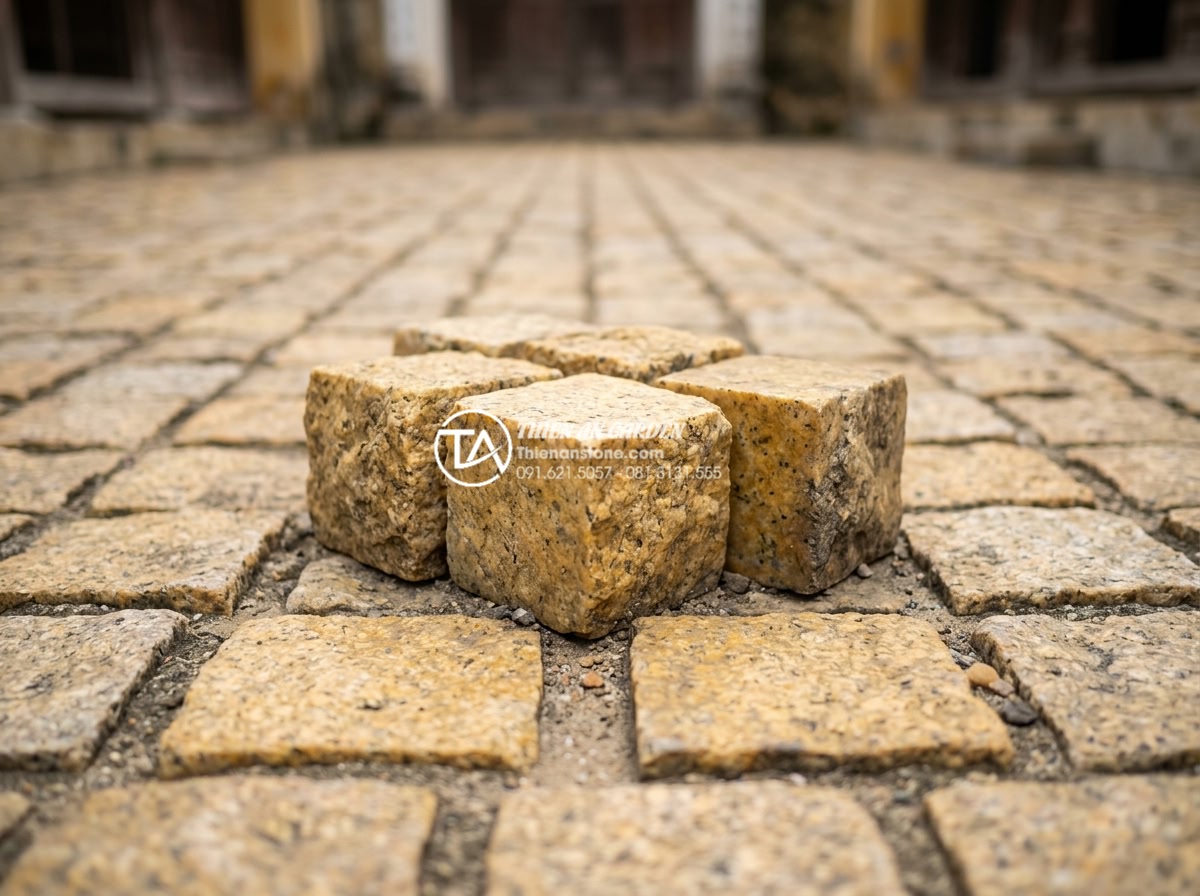Hỏi đáp: Đá cubic có bị phai màu theo thời gian hay không? - Detailed view of cubic stone surface with natural patina from environmental expo