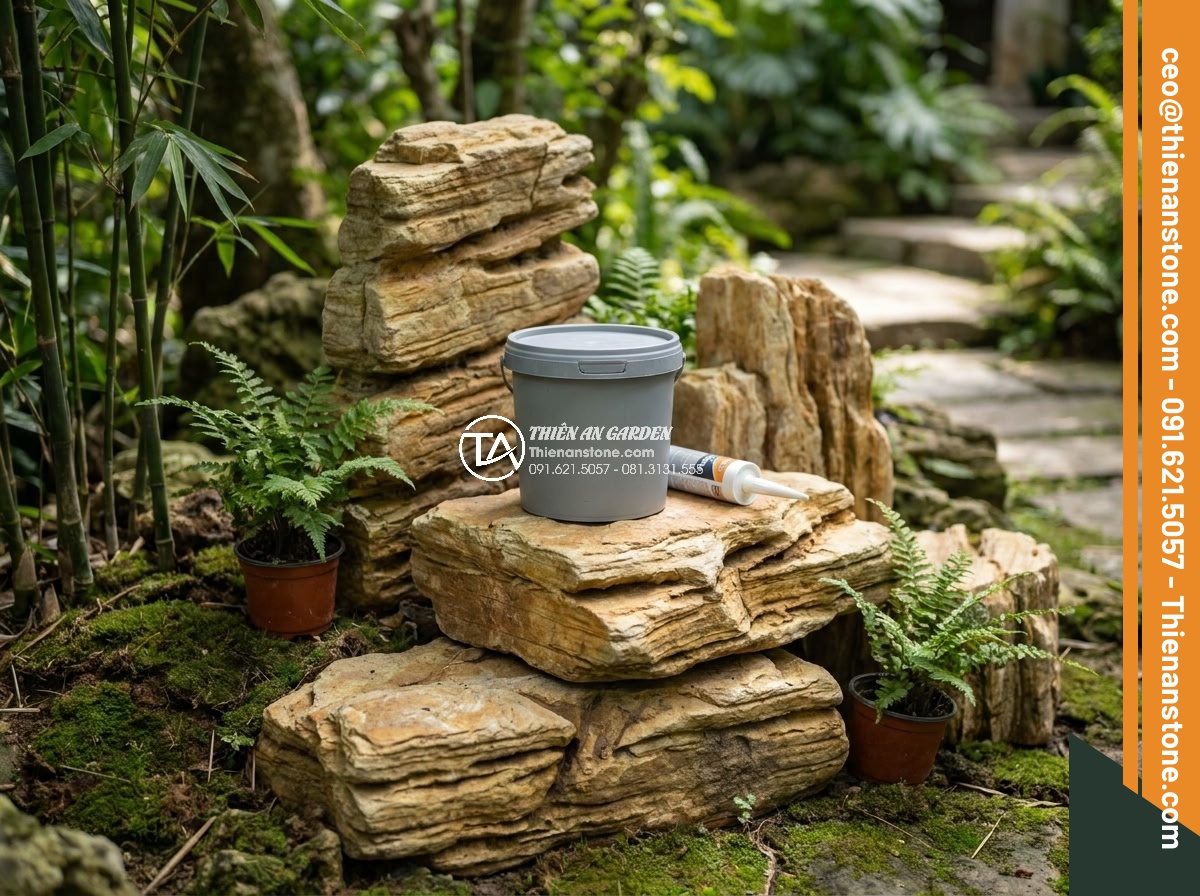 Làm thế nào để gắn đá cổ thạch chắc chắn mà không lộ vết keo? - High-performance outdoor stone bonding adhesive products specifically formulated