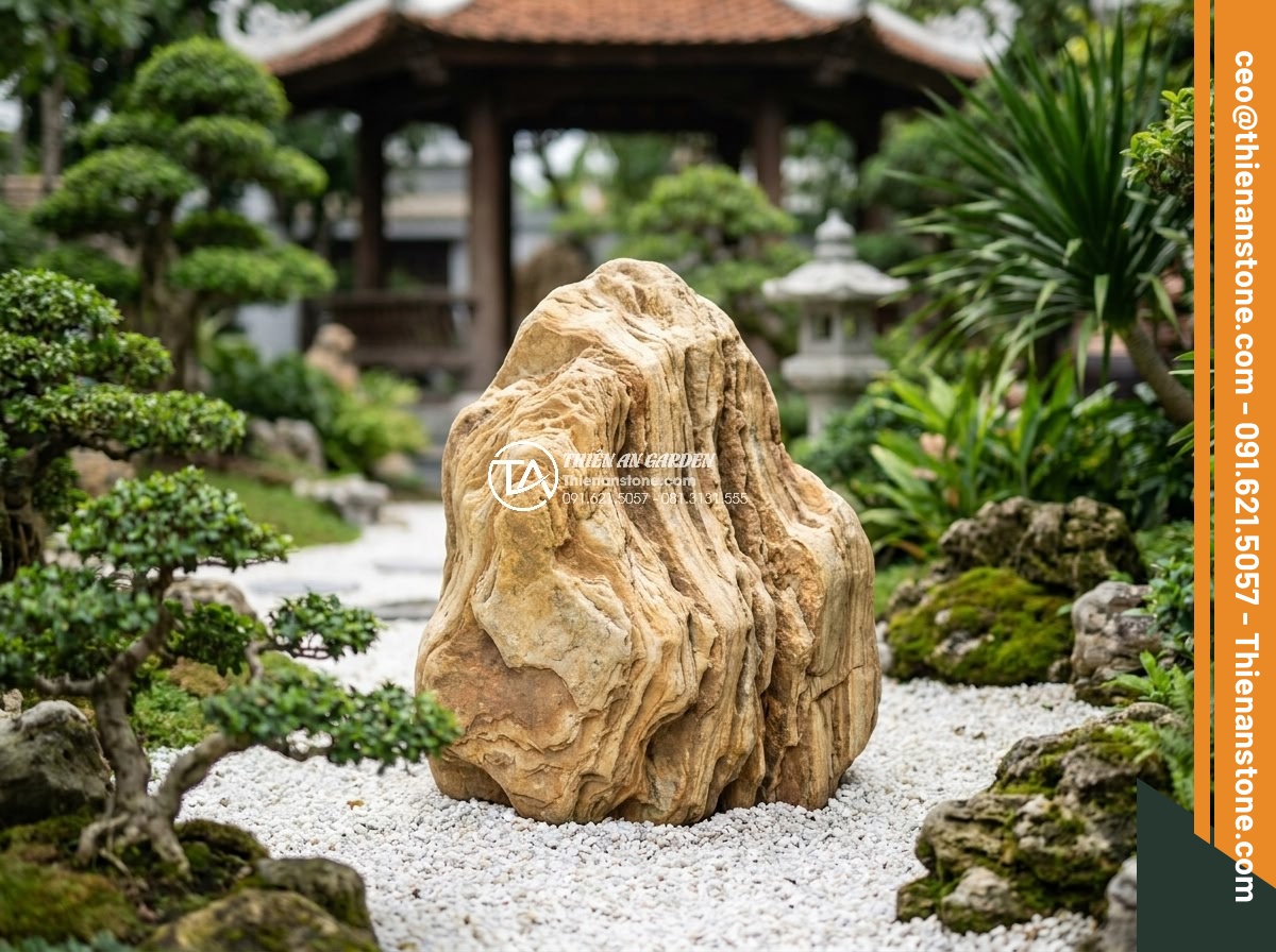 Sự khác biệt giữa đá cổ thạch và đá tuyết sơn trong làm cảnh quan - Hình 3 Sự khác biệt giữa đá cổ thạch và đá tuyết sơn trong làm cảnh quan - Elegant white stone with black and gray vein patterns resembling snow-covered mo