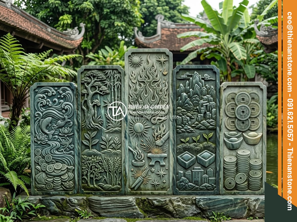 Top 10 lỗi phong thủy khi đặt đá dậm bước làm hao tài tốn của - Detailed chart-like display of stone colors matched to different Chinese zodiac 