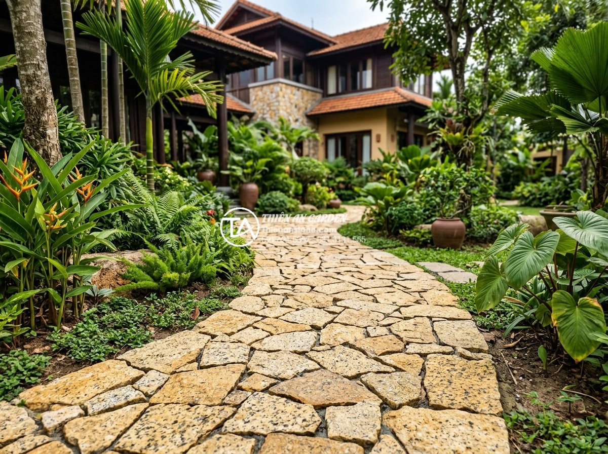 Cách tính định mức đá rối trên 1m2 để dự toán ngân sách chính xác - Professional photos of Đá Cảnh Thiên An company projects featuring beautifully e