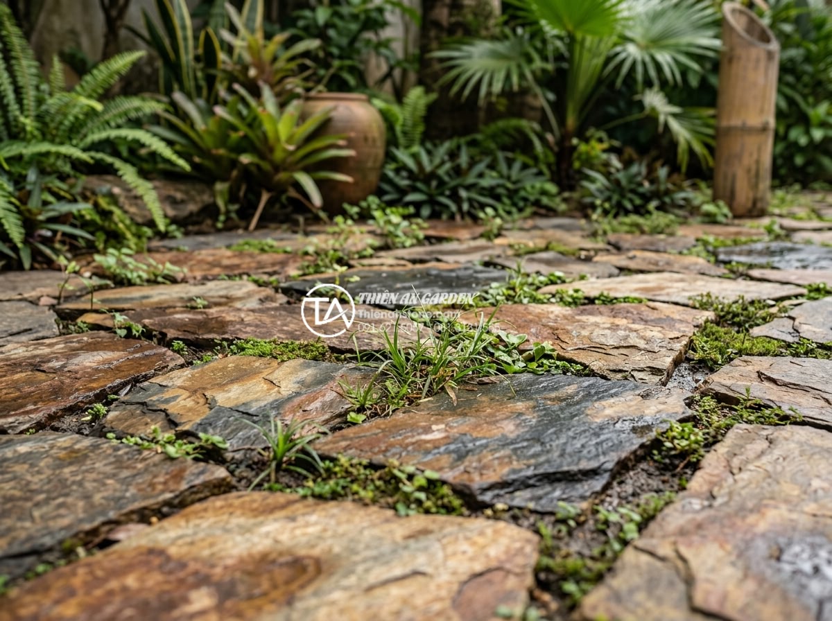 Đá rối Lai Châu: Đặc điểm, phân loại và bảng giá mới nhất - Advantages demonstration of Lai Chau stones in sustainable landscape design with
