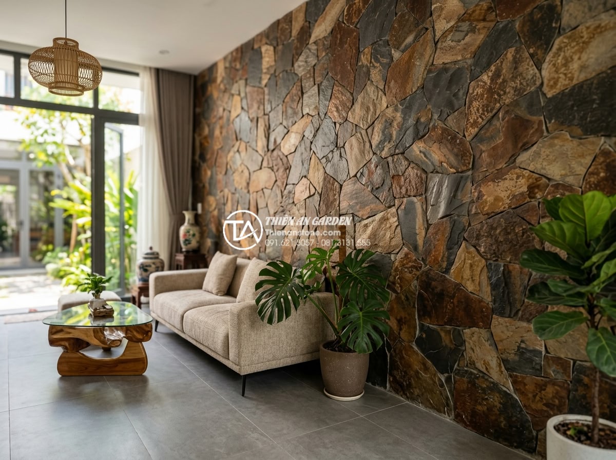 Đá rối ốp tường: Nghệ thuật tạo điểm nhấn cho không gian sống - Trendy 2026 interior renderings featuring advanced stone rối wall applications i