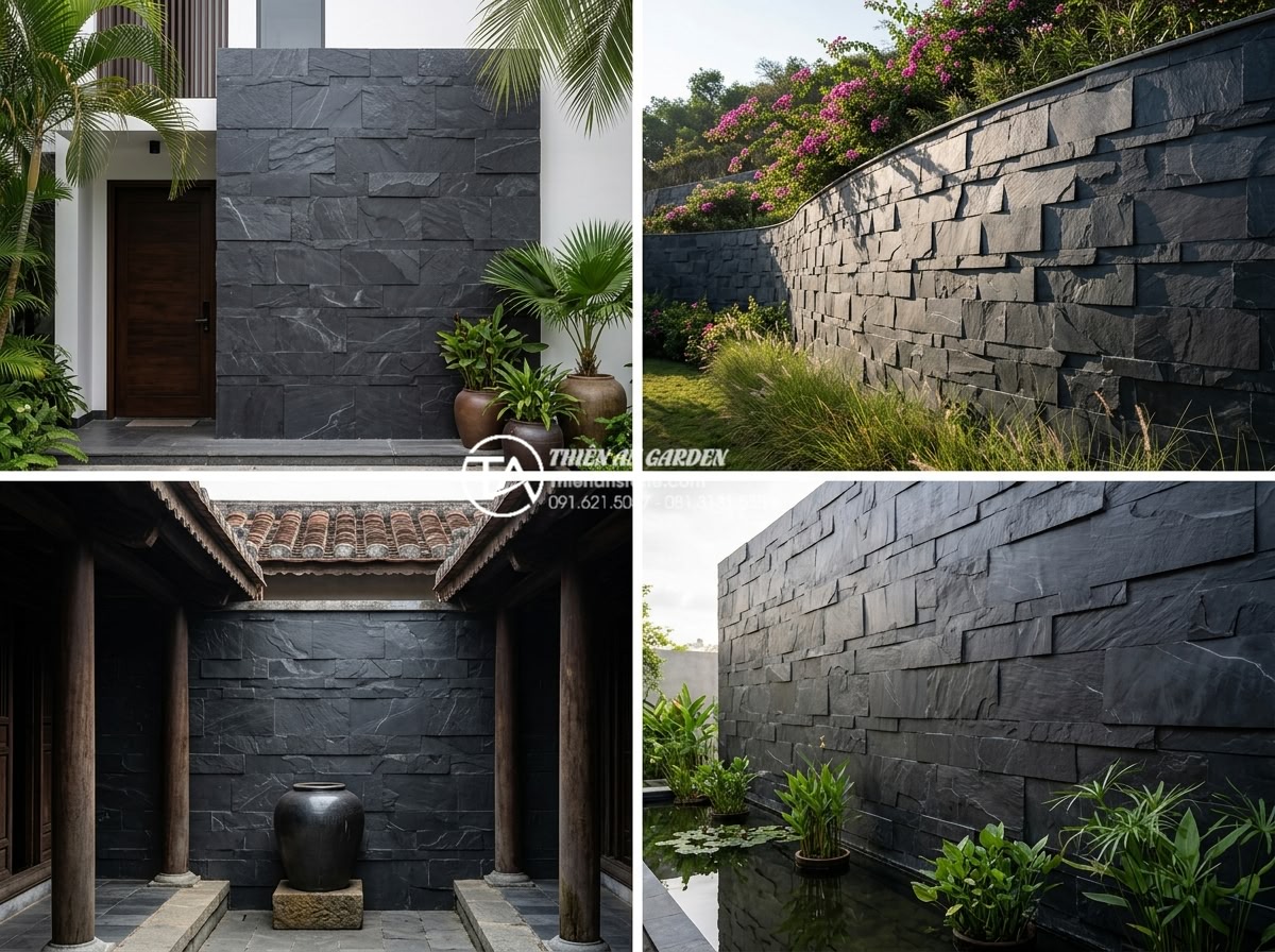 Đá rối ốp tường: Nghệ thuật tạo điểm nhấn cho không gian sống - Gallery of completed high-end projects by Thien An Stone featuring beautiful sto