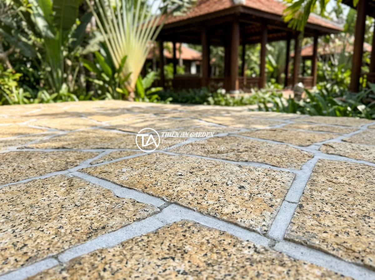 Kỹ thuật chà ron đá rối: Bí quyết để có mạch đá đều và đẹp - Expert technique demonstration for creating perfectly even and straight grout li
