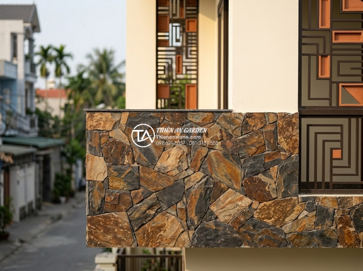Top 10 mẫu đá rối ốp mặt tiền đẹp dẫn đầu xu hướng 2026 - Showcase of premium unique rubble stone cladding samples 4 through 6 on elegant 