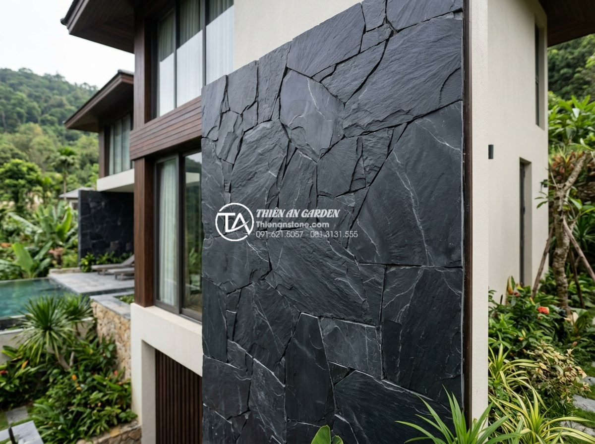 Top 10 mẫu đá rối ốp mặt tiền đẹp dẫn đầu xu hướng 2026 - Impressive collection of top rubble stone samples 7-10 applied to luxurious vill