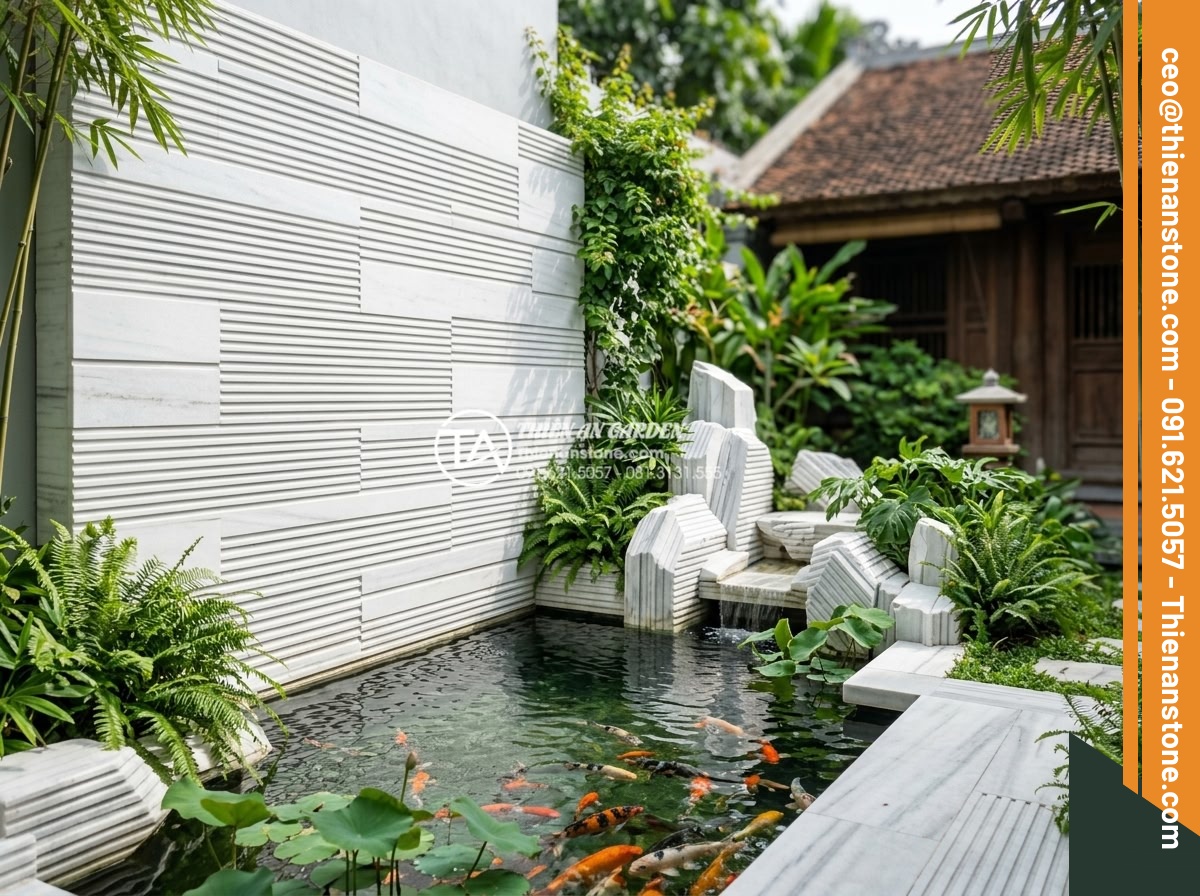 Checklist 5 bước kiểm tra chất lượng đá răng lược khi nhận hàng - Hình 17 Checklist 5 bước kiểm tra chất lượng đá răng lược khi nhận hàng - Diverse applications of high quality comb tooth stone in koi pond, rockery and g