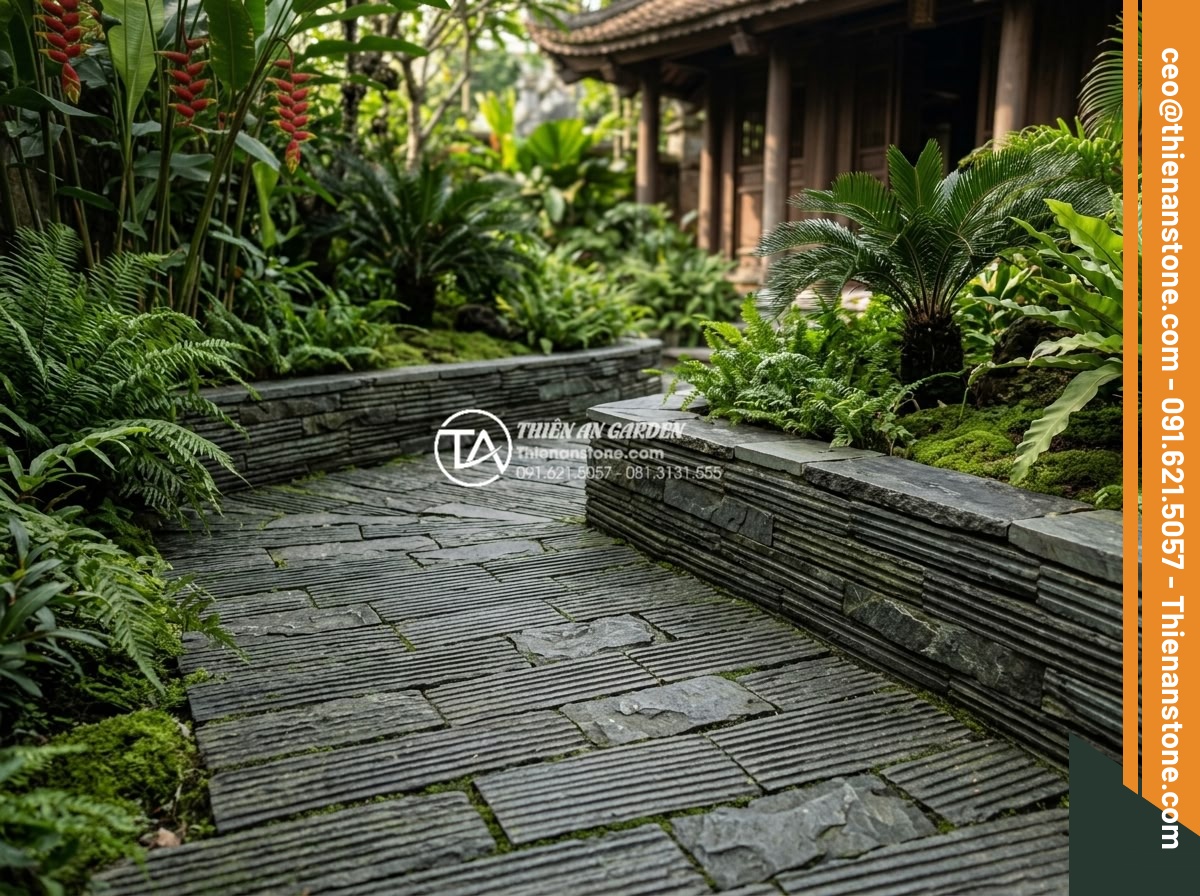 Checklist 5 bước kiểm tra chất lượng đá răng lược khi nhận hàng - Hình 22 Checklist 5 bước kiểm tra chất lượng đá răng lược khi nhận hàng - Long term preserved natural stone landscape feature after proper maintenance