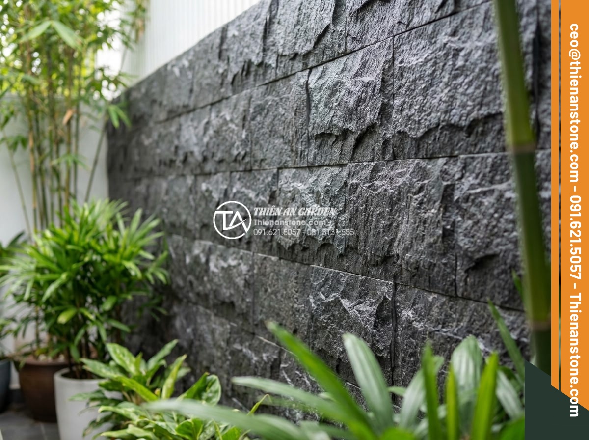 Đá ghép trang trí tường: Checklist 5 bước kiểm tra trước khi nghiệm thu - Hình 18 Đá ghép trang trí tường: Checklist 5 bước kiểm tra trước khi nghiệm thu - Corrected and perfected natural stone mosaic wall after addressing common accept