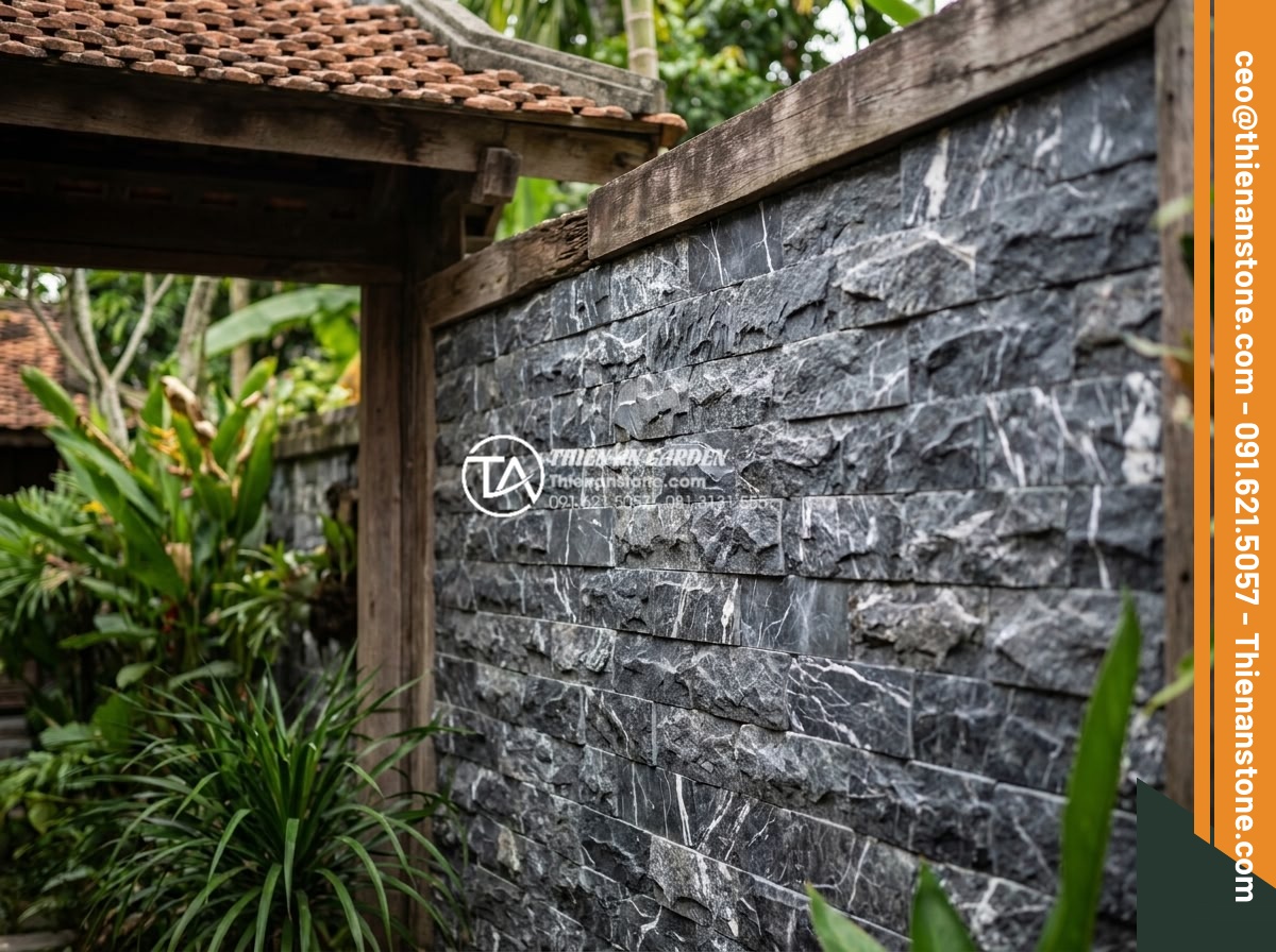 Đá ghép trang trí tường: Checklist 5 bước kiểm tra trước khi nghiệm thu - Hình 8 Đá ghép trang trí tường: Checklist 5 bước kiểm tra trước khi nghiệm thu - Real-world installation examples of different natural stone mosaic varieties on