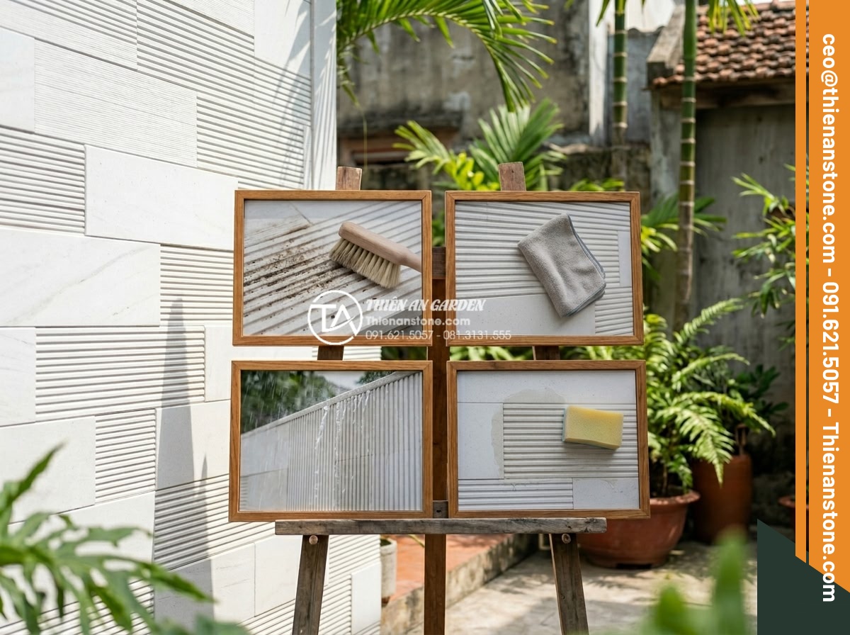 Đá răng lược có bị rêu mốc không? Bí quyết bảo quản đá luôn mới - FAQ section visual with real customer questions and answers illustrated with com