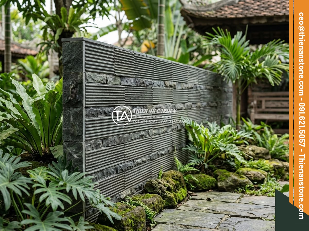 Kinh nghiệm chọn đá răng lược xám cho hàng rào và vách ngăn ngoài trời - Real project examples comparing gray comb tooth stone fence with alternative sto