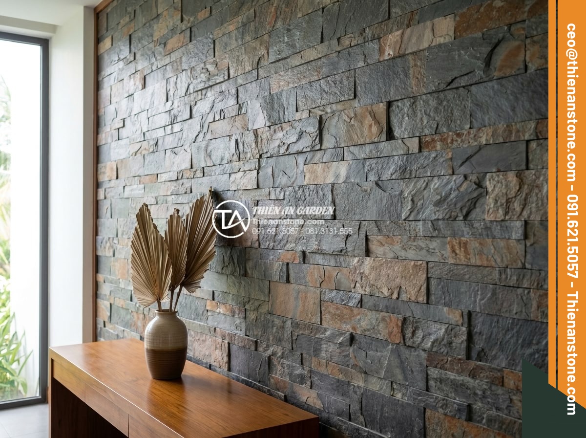 Sự khác biệt giữa ghép chỉ đá và ghép mòi đá trong thi công nội thất - Case studies of stone mosaic in luxury residential and resort interior projects