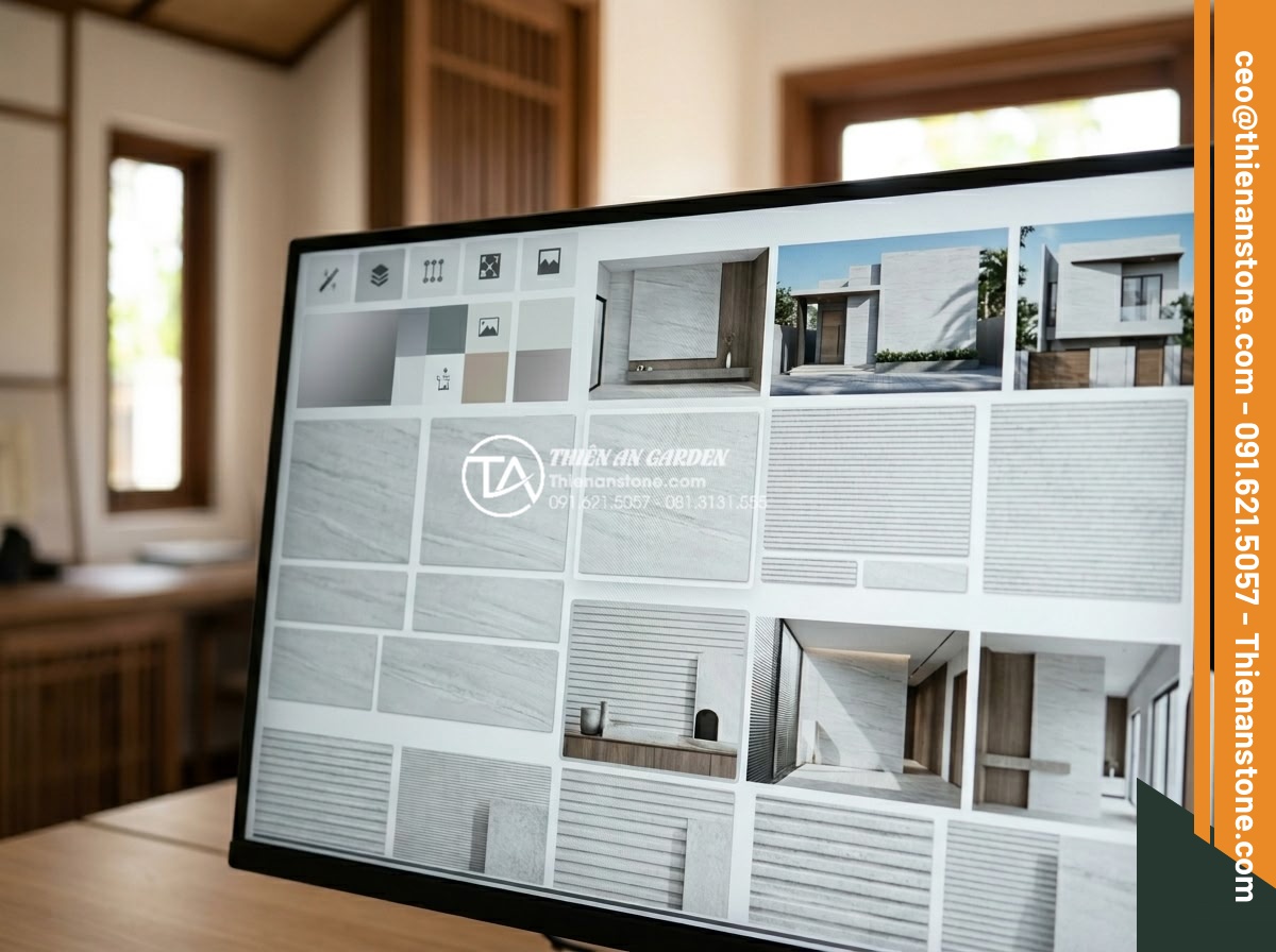 Tải trọn bộ Texture đá răng lược trắng cho kiến trúc sư và designer - Hình 15 Tải trọn bộ Texture đá răng lược trắng cho kiến trúc sư và designer - Organized digital material library interface displaying various white comb tooth
