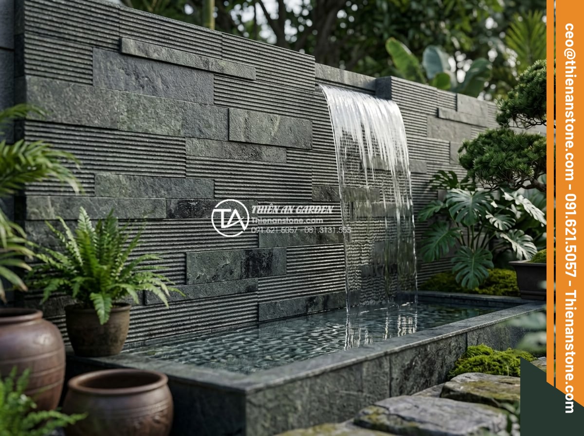 Tải trọn bộ Texture đá răng lược trắng cho kiến trúc sư và designer - Hình 6 Tải trọn bộ Texture đá răng lược trắng cho kiến trúc sư và designer - Advanced rendering example of white comb tooth stone texture maps applied to a 3