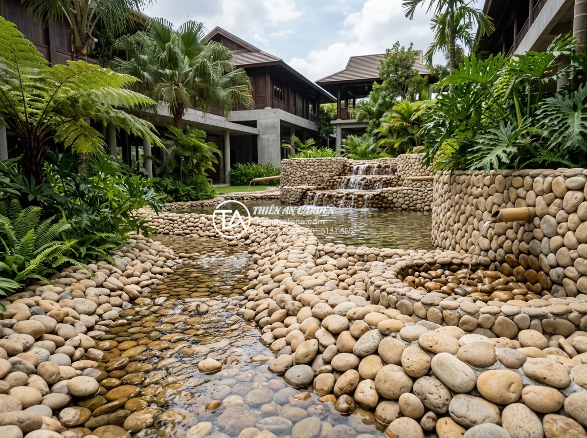 Tại sao tiểu cảnh nước chảy phong thủy lại được giới kinh doanh ưa chuộng? - Hình 10 Tại sao tiểu cảnh nước chảy phong thủy lại được giới kinh doanh ưa chuộng? - Collection of luxurious business water landscape designs featuring various types